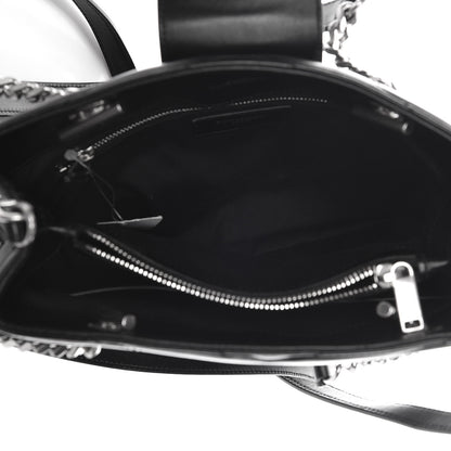 Saint Laurent Calfskin Y Quilted Monogram Small Loulou Shopper Black 6 of 11