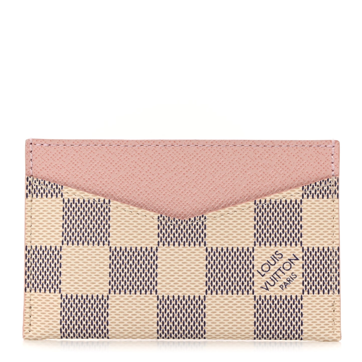 Damier Azur Daily Card Holder Rose Ballerine