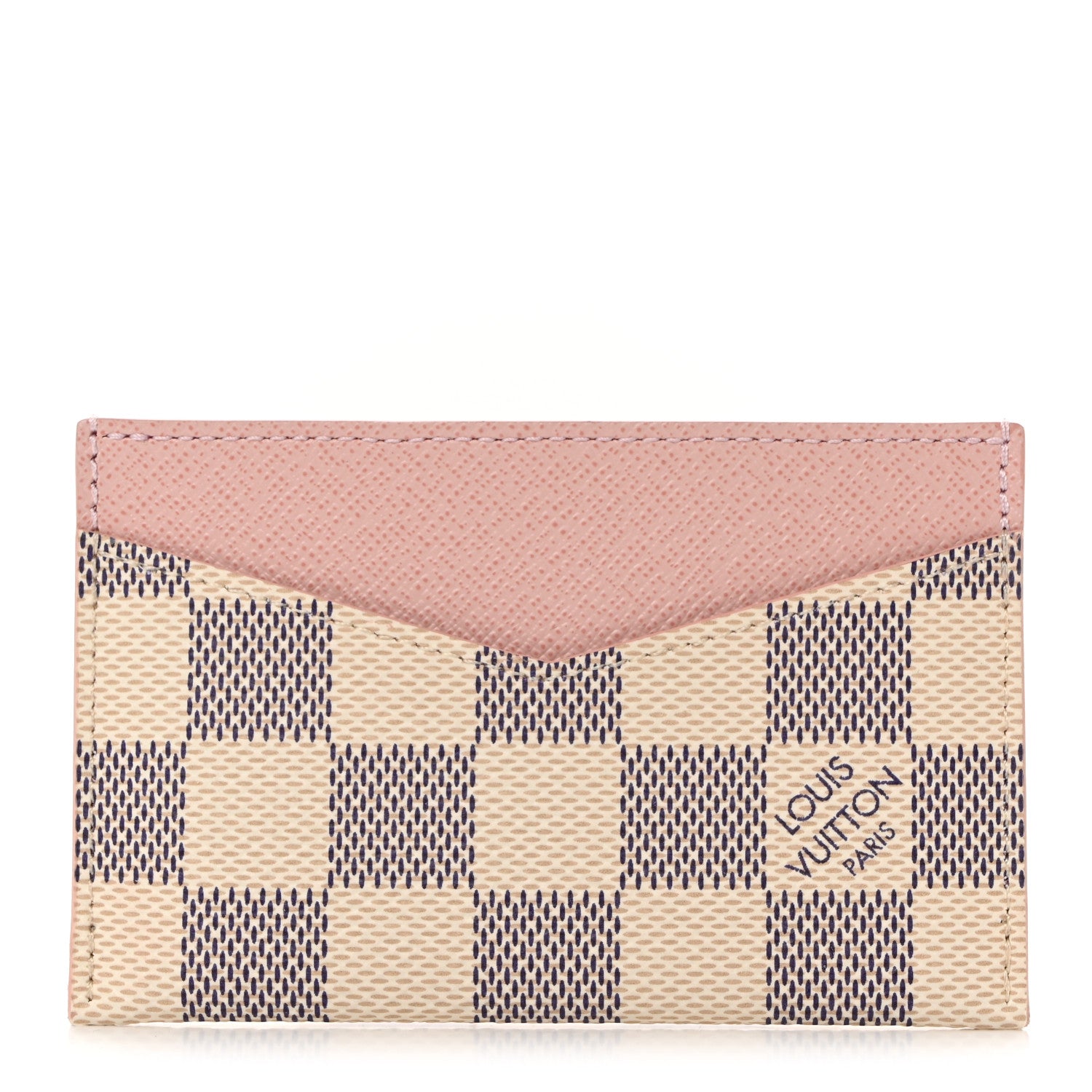 Louis Vuitton Damier Azur Daily Card Holder Rose Ballerine 1 of 7