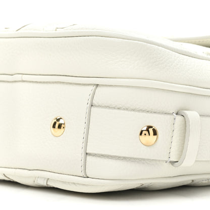 Salvatore Ferragamo Calfskin Gancini Camera Case New White 9 of 11
