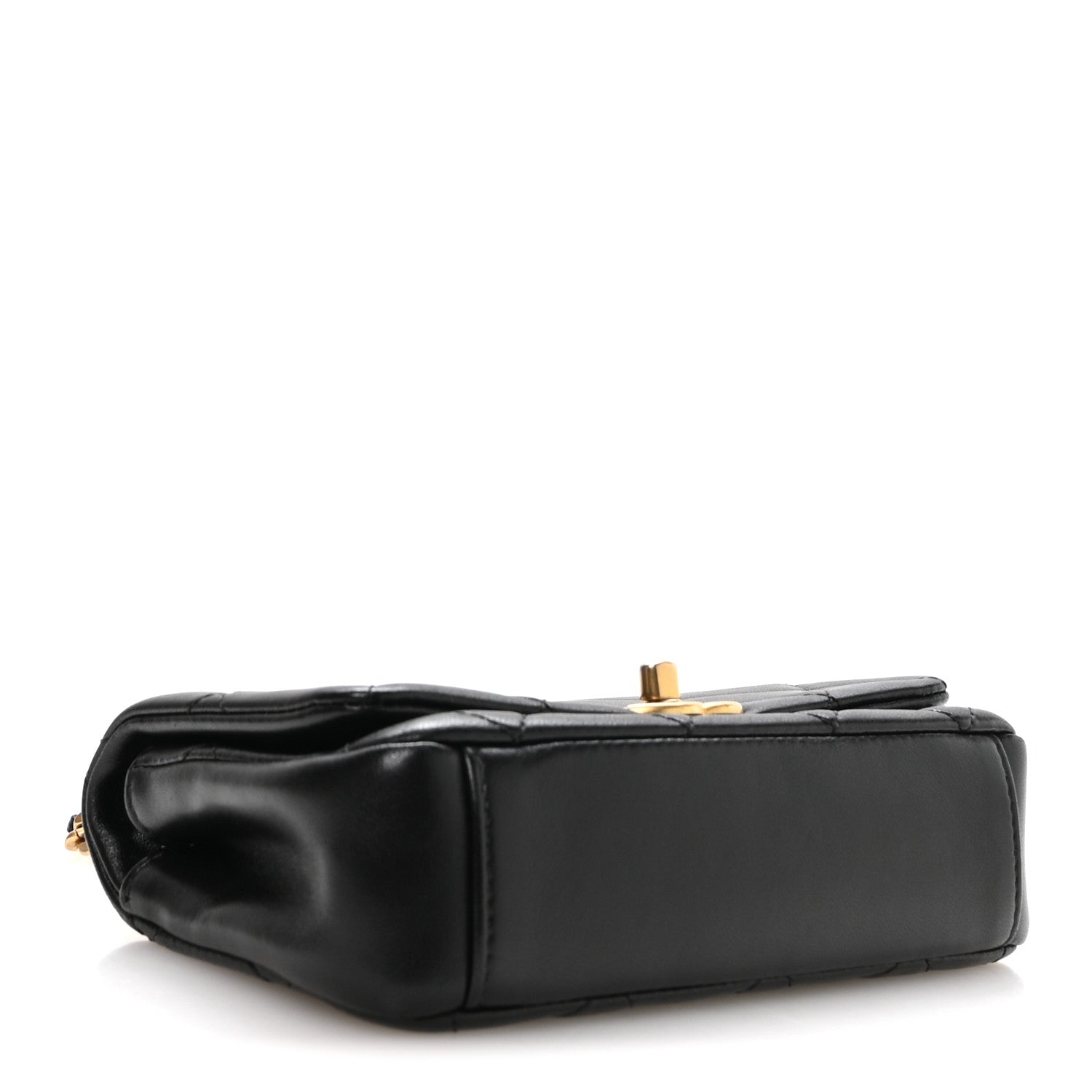 Chanel Shiny Lambskin Small Chain Is More Flap Black 4 of 10