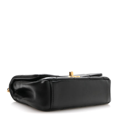 Chanel Shiny Lambskin Small Chain Is More Flap Black 4 of 10