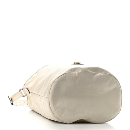 Gucci Fluffy Calfskin Morpheus Hobo Shoulder Bag White 4 of 16