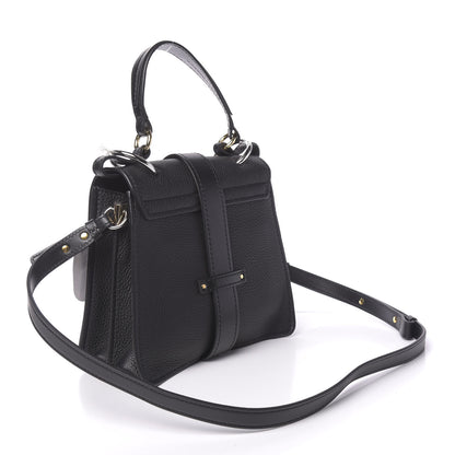Chloe Shiny Grained Calfskin Small Aby Day Shoulder Bag Black 3 of 9