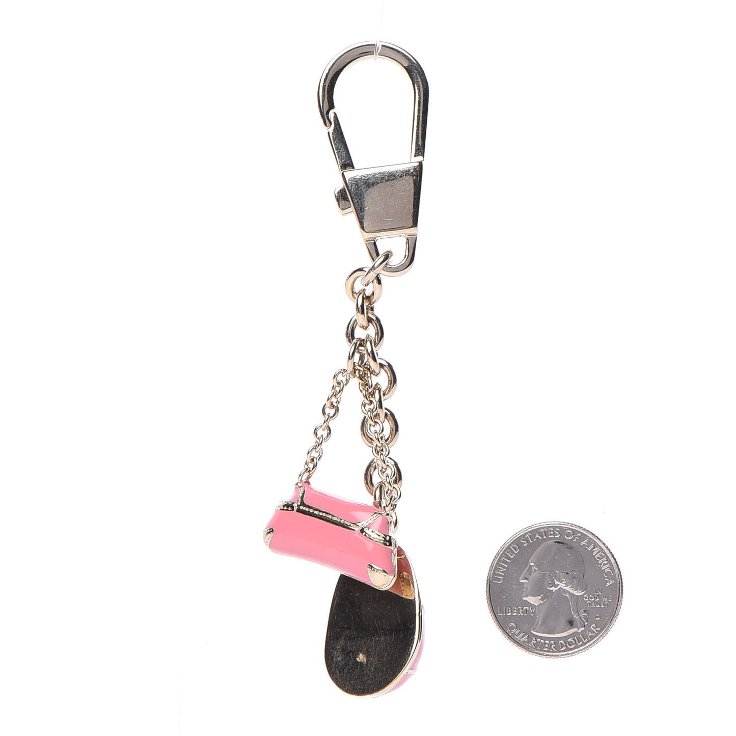 Enamel Equestrian Bag Charm Pink