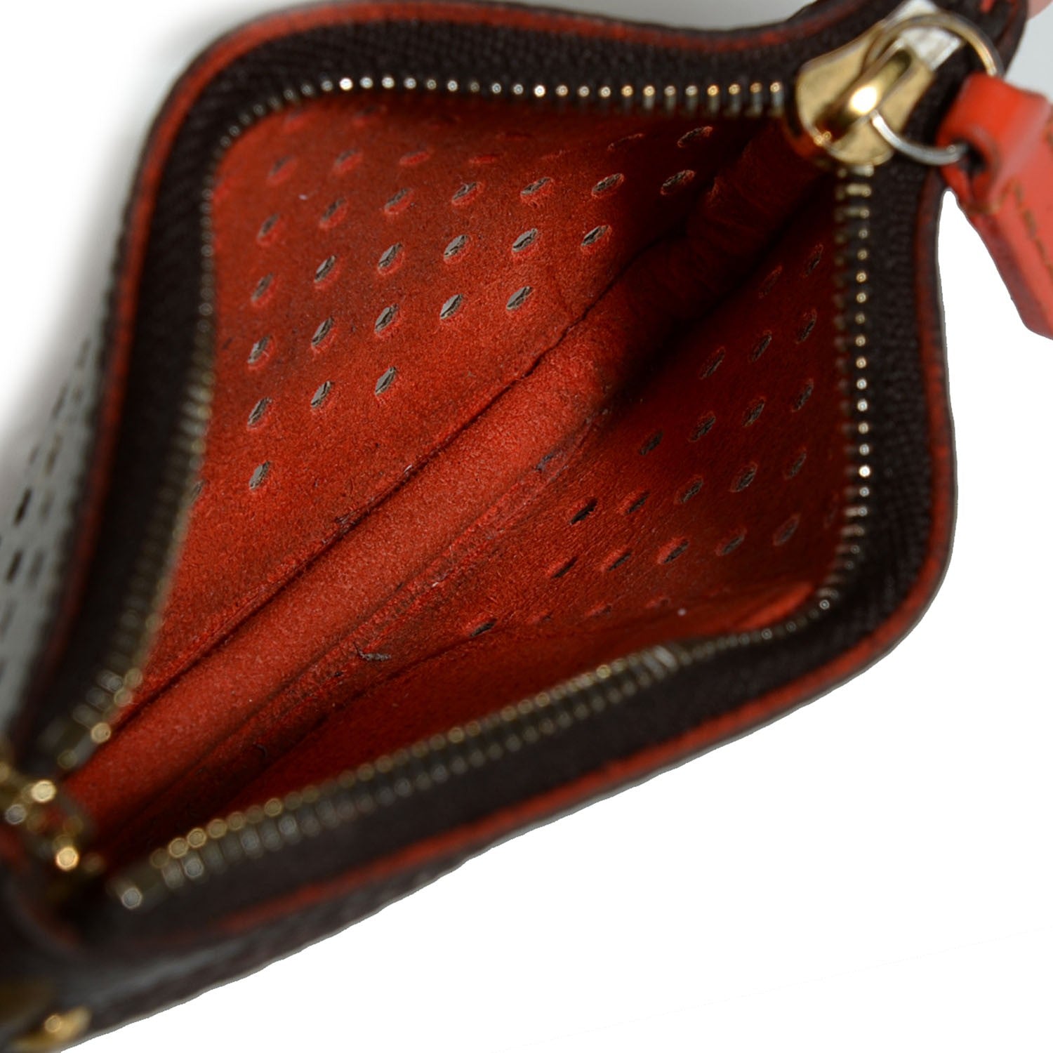 Louis Vuitton Monogram Perforated Key Pouch Orange 5 of 7