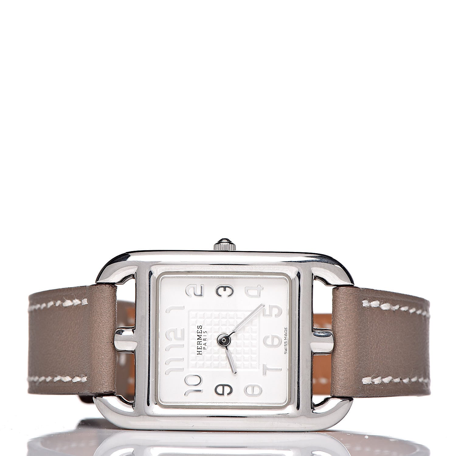 Hermes Stainless Steel Swift 23mm Cape Cod Quartz Watch Etoupe 3 of 11
