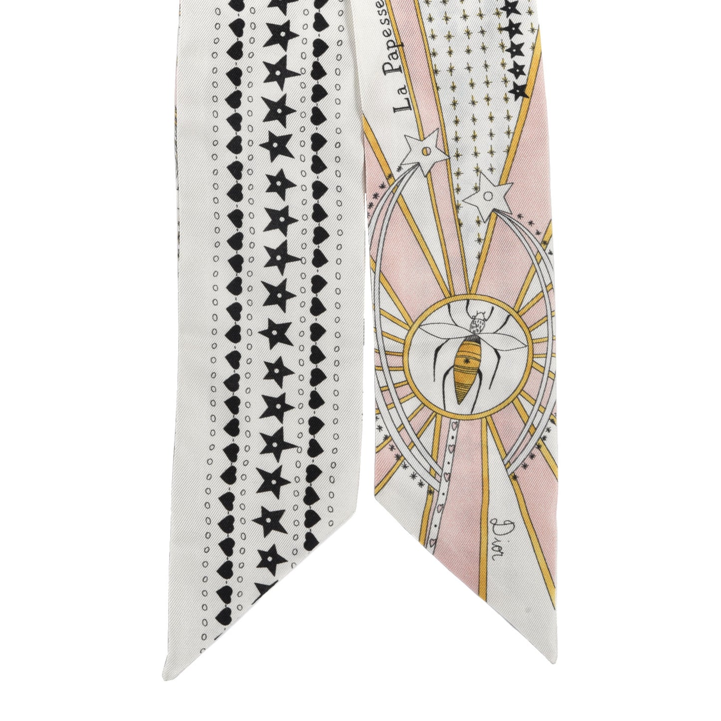 Silk High Priestess Tarot Mitzah Scarf Off White