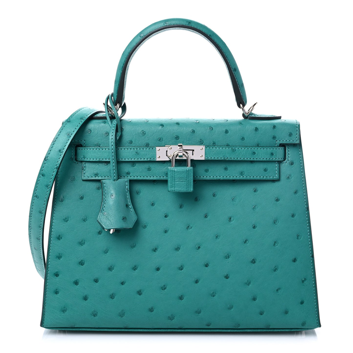 Ostrich Kelly Sellier 25 Vert Verone