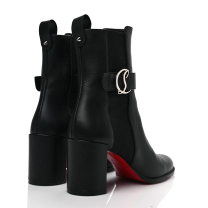 Christian Louboutin Calfskin 70 Chelsea Ankle Boots 38 Black 4 of 7
