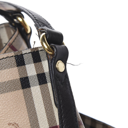 Burberry Haymarket Check Small Canterbury Tote Chocolate 13 of 19