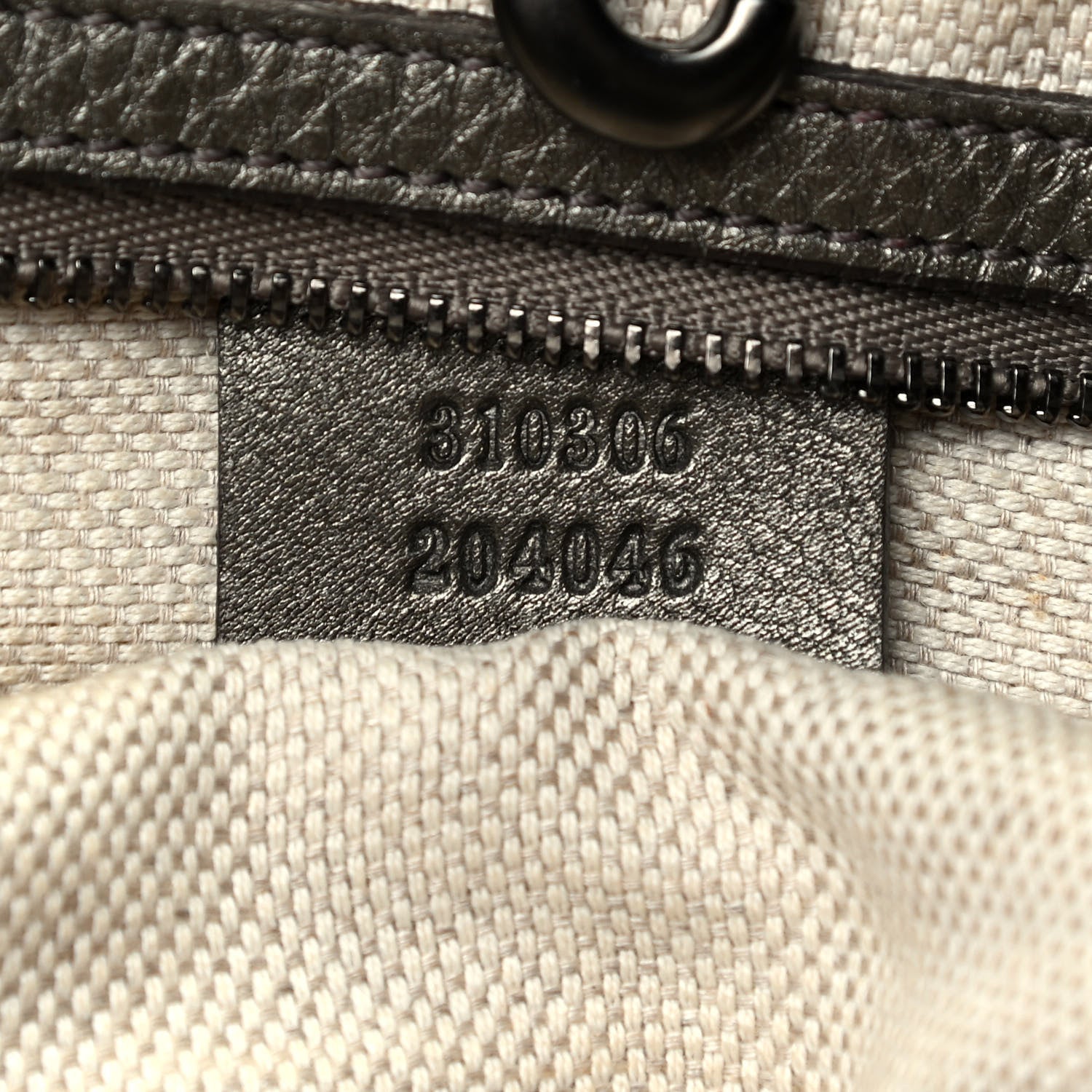 Gucci Metallic Pebbled Calfskin Large Soho Chain Shoulder Bag Sasso 8 of 12