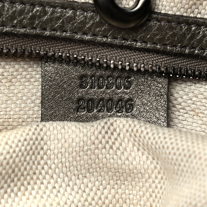 Gucci Metallic Pebbled Calfskin Large Soho Chain Shoulder Bag Sasso 8 of 12