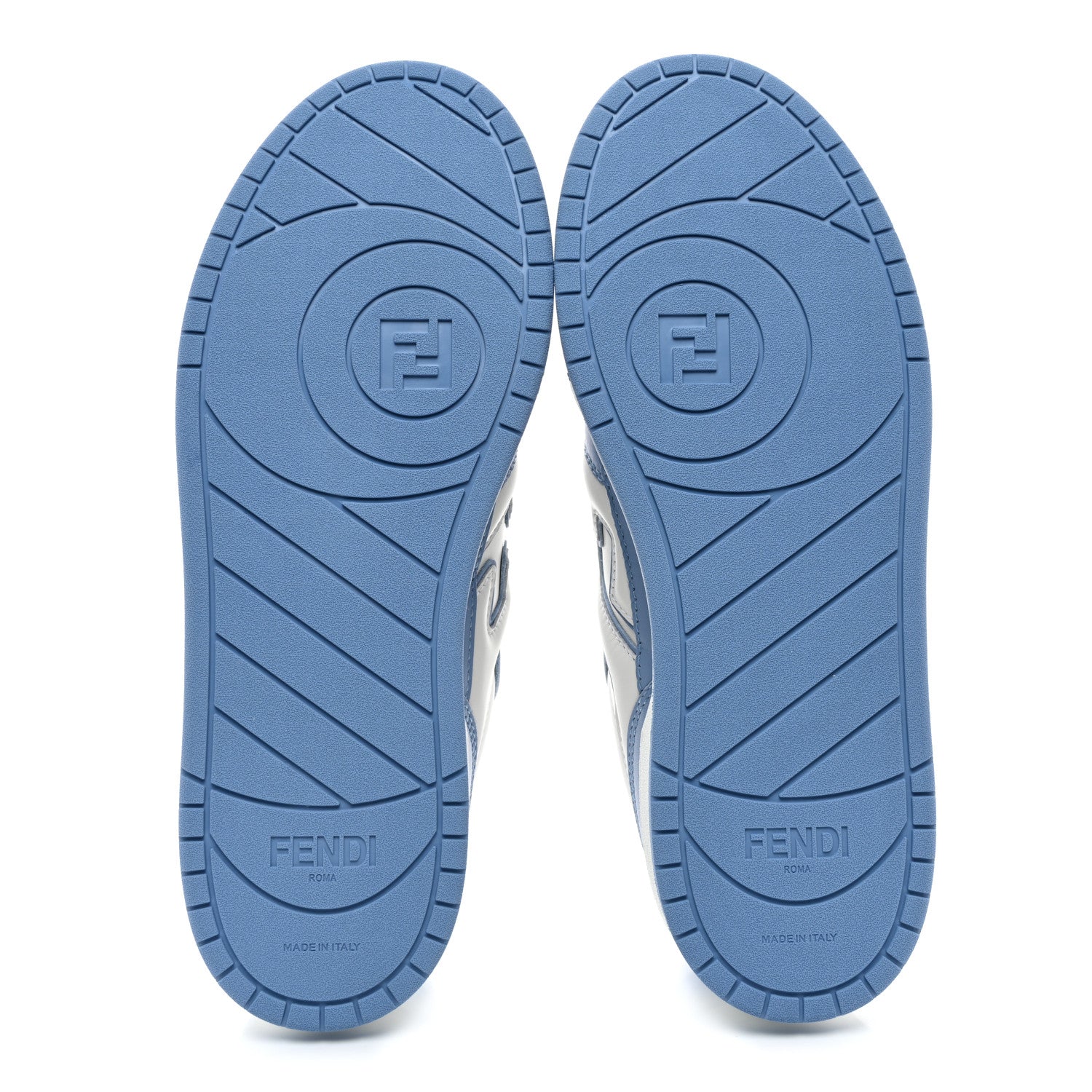 Fendi Vitello Fendi Match Low Top Sneakers 39.5 White Sky 5 of 9