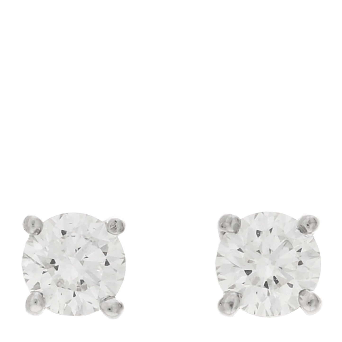 Platinum Diamond .30ctw Solitaire Earrings