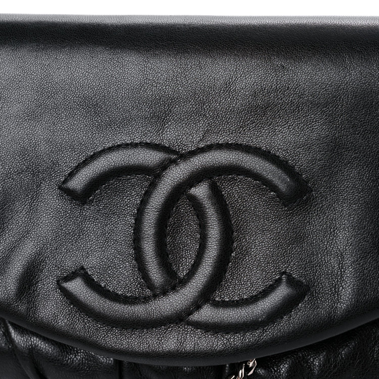 Chanel Caviar Half Moon Wallet On Chain WOC Black 15 of 16