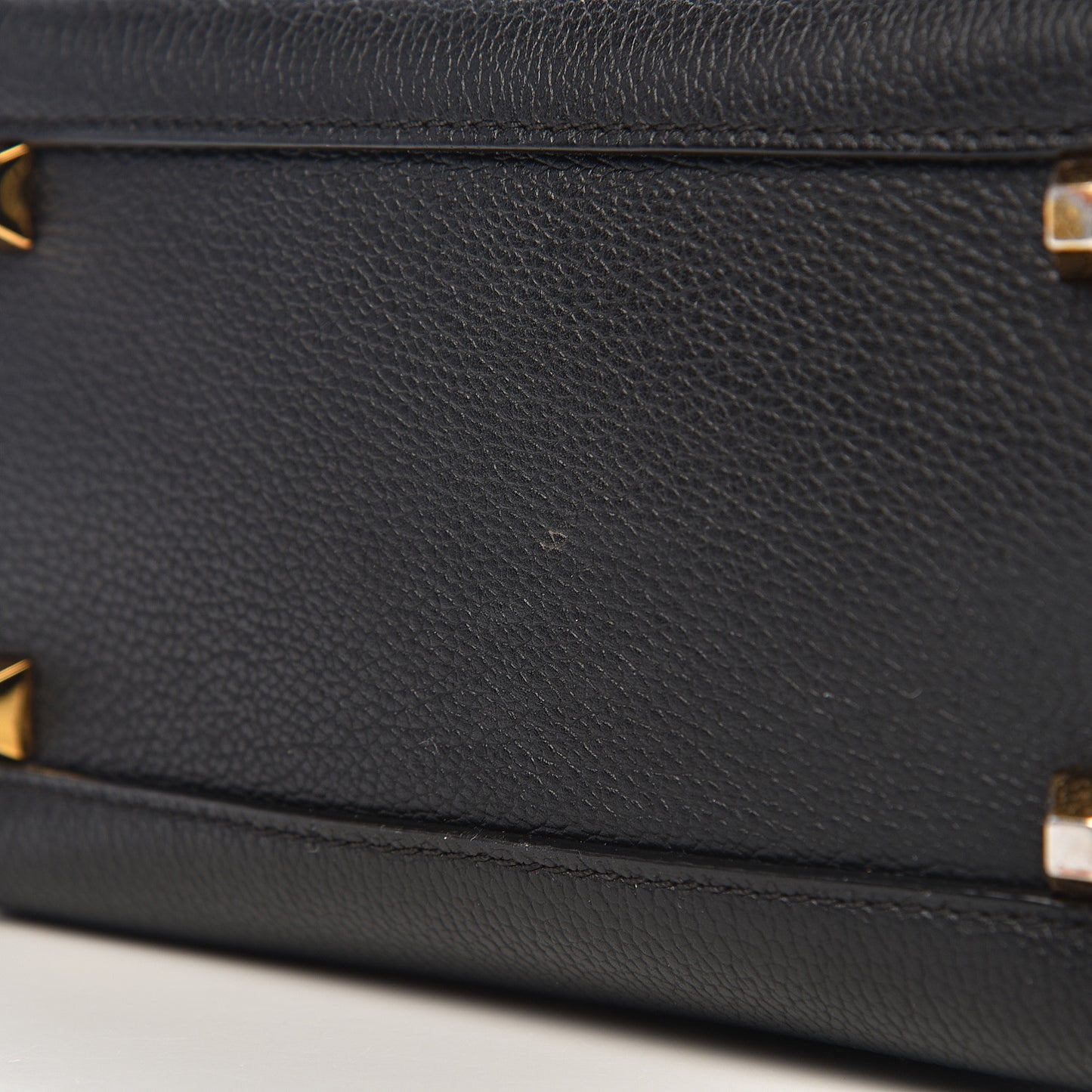 Grained Calfskin Mini Milla Tote Black