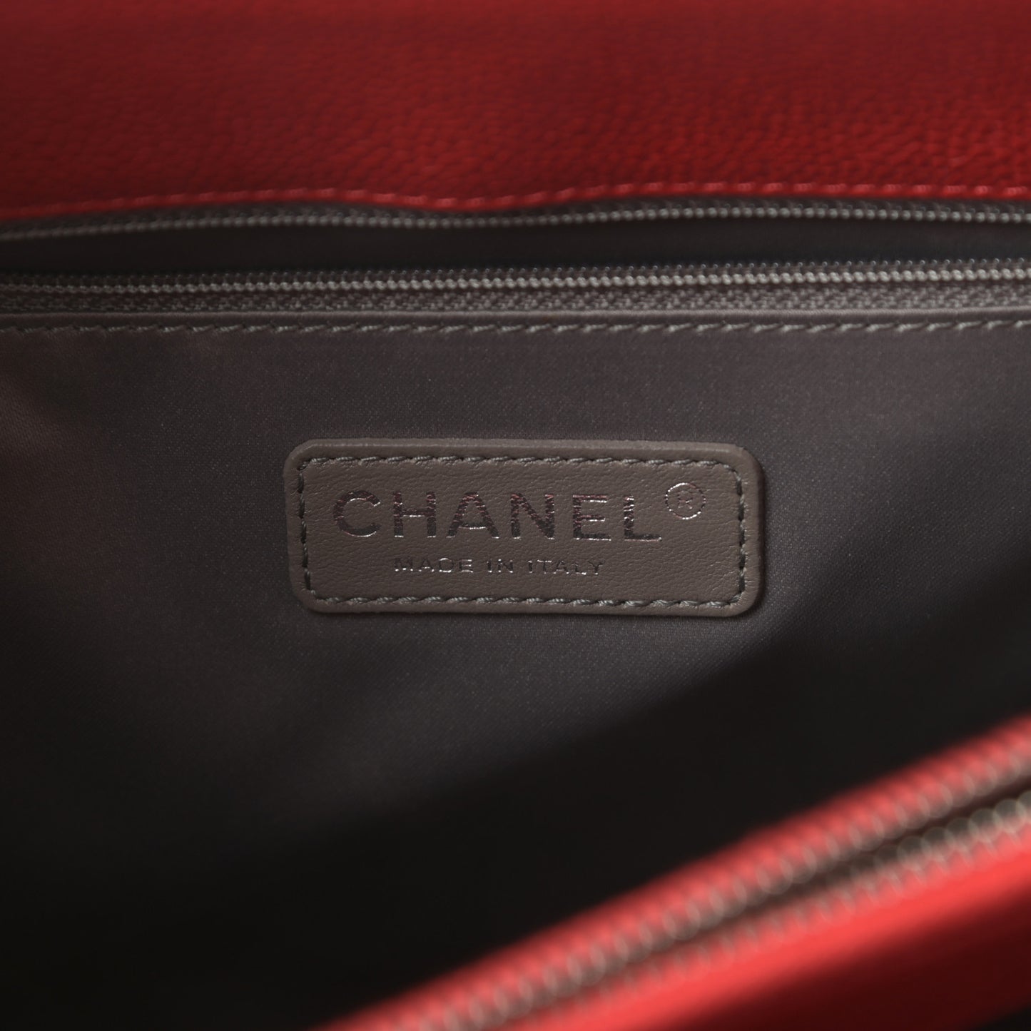 Caviar Quilted Grand Shopping Tote GST Red