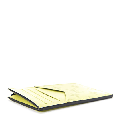 Louis Vuitton Monogram Taiga Coin Card Holder Yellow 4 of 7