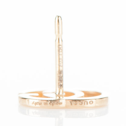 Gucci 18K Yellow Gold GG Tissue Stud Earrings 4 of 5
