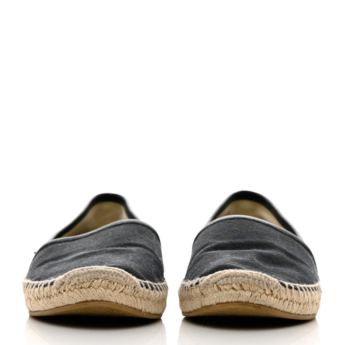 Monogram Espadrilles 37 Black