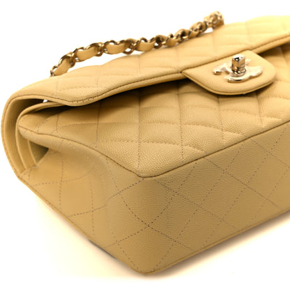 Chanel Caviar Quilted Small Double Flap Light Yellow 10 of 11