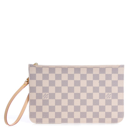 Louis Vuitton Damier Azur Neverfull MM GM Pochette 1 of 9