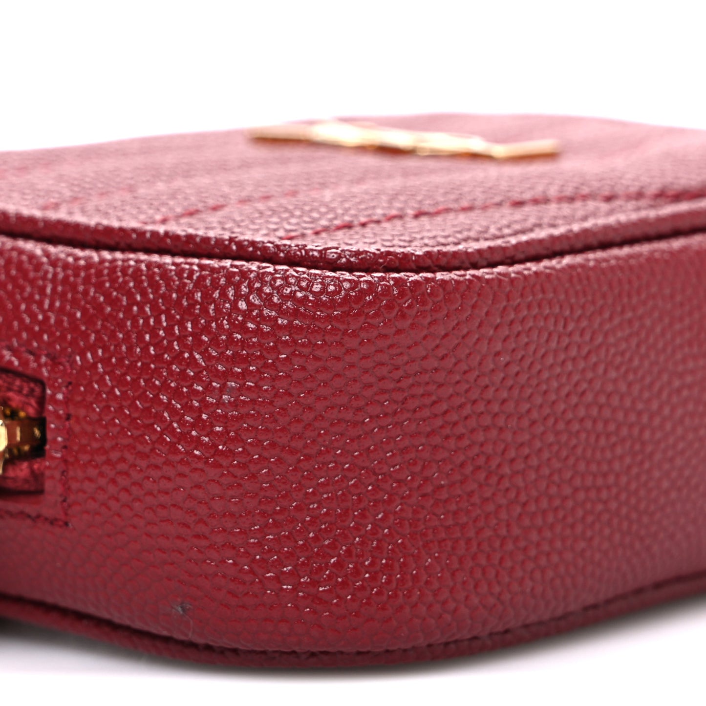 Grain De Poudre Matelasse Monogram Baby Lou Camera Bag Opyum Red