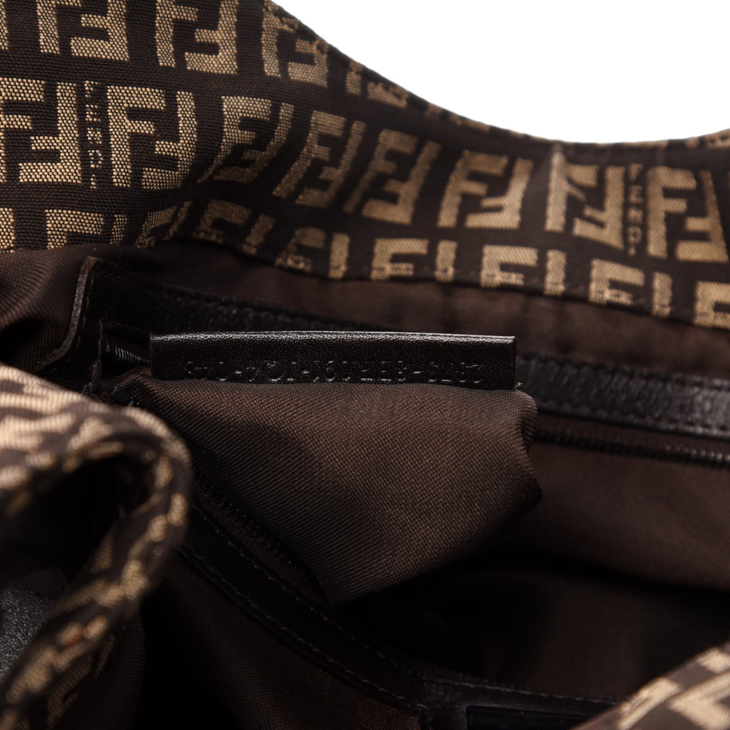 Zucchino Vitello Shoulder Bag Testa di Moro Beige