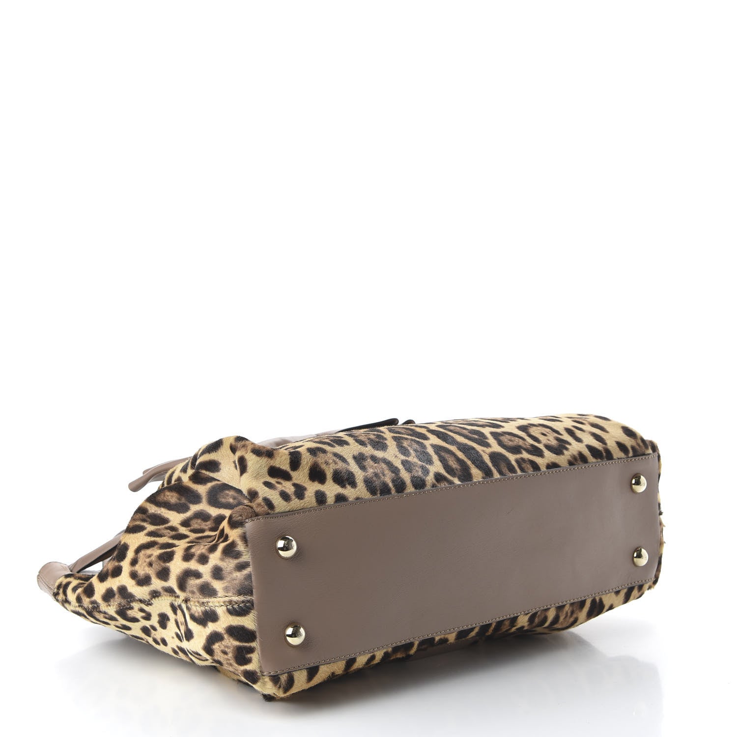 Valentino Garavani Calf Hair Leopard Print Medium Aphrodite Bow Tote 4 of 11