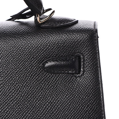 Hermes Epsom Kelly Sellier 25 Black 20 of 25