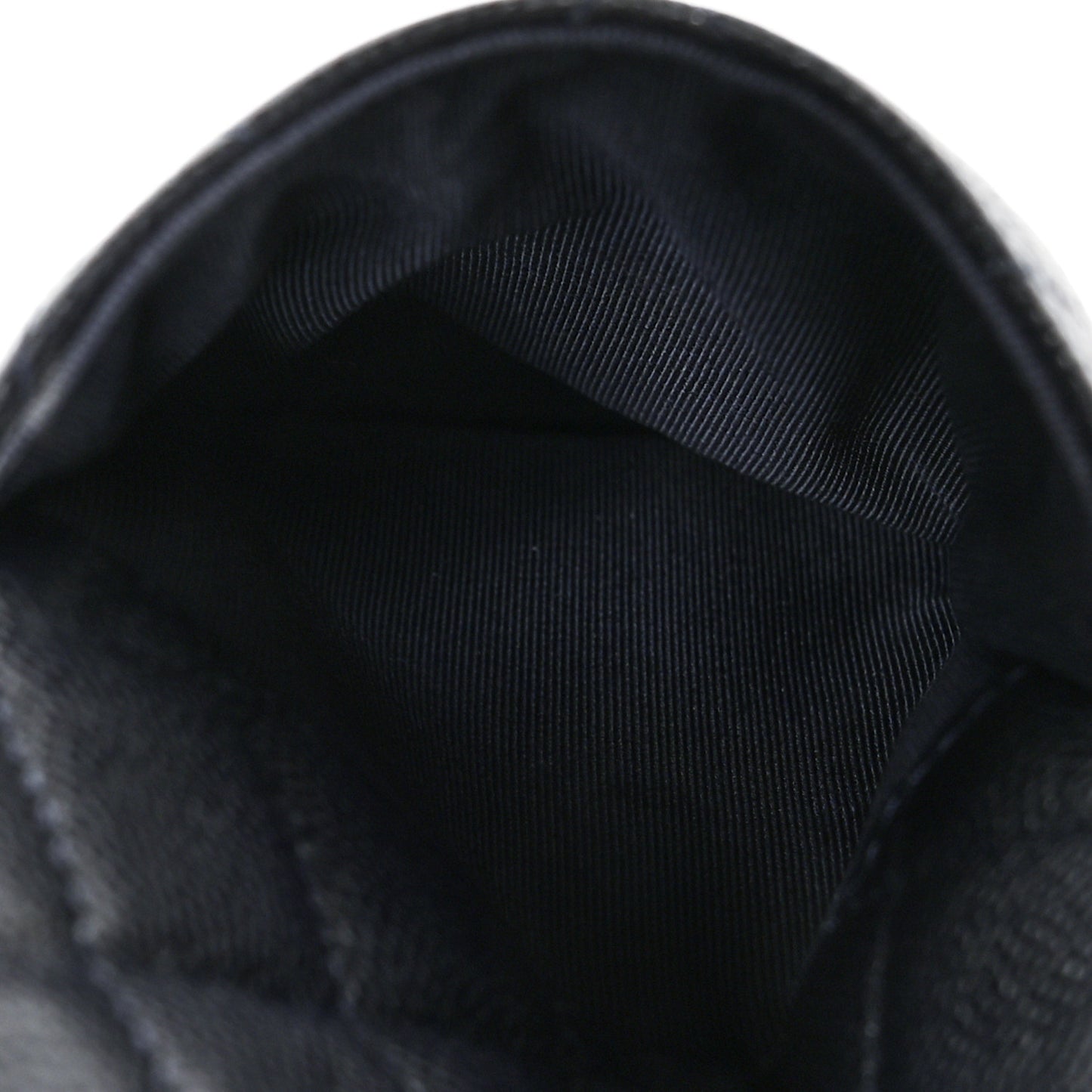 Caviar Quilted Classic Flat Wallet Pouch Black