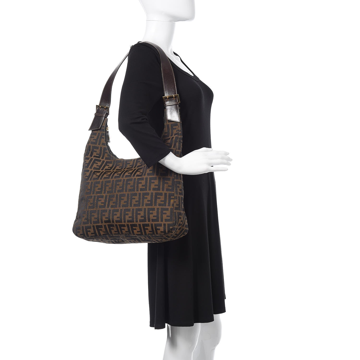 Fendi Zucca Hobo Tobacco 2 of 9