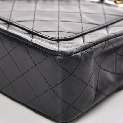 Chanel Lambskin Quilted Medium Double Flap Black 19 of 20