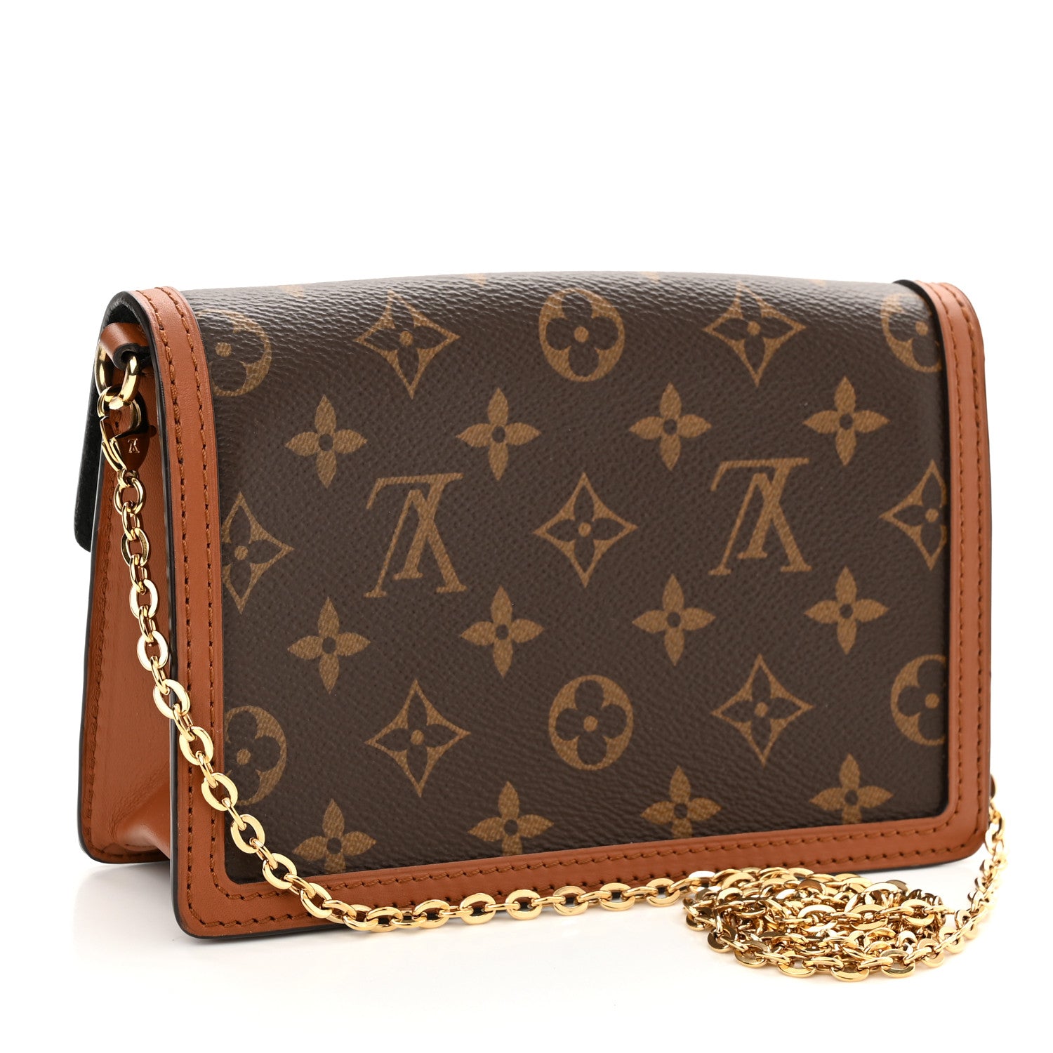 Louis Vuitton Reverse Monogram Dauphine Chain Wallet 3 of 9