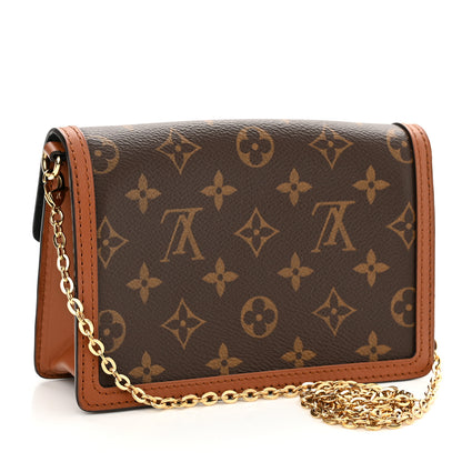 Louis Vuitton Reverse Monogram Dauphine Chain Wallet 3 of 9