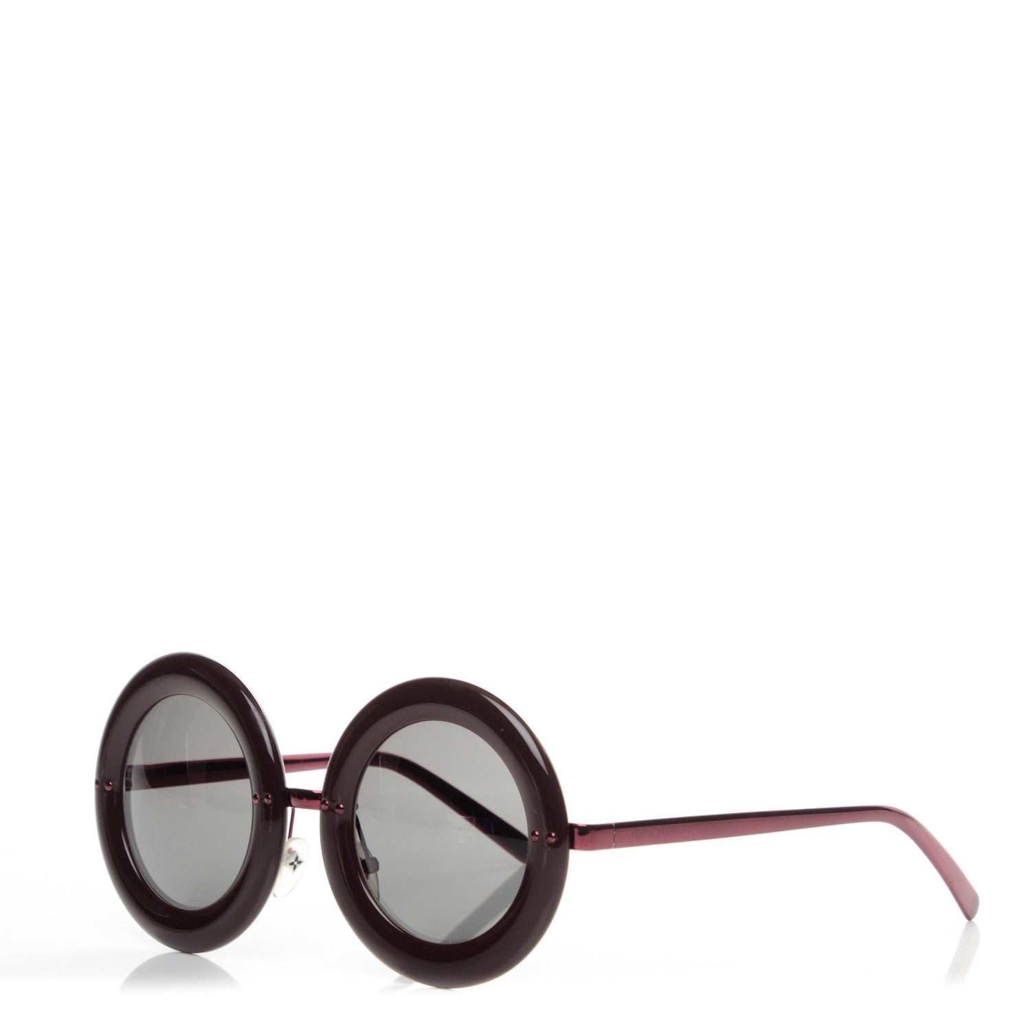 Louis Vuitton Round Nelly Sunglasses Z0504U Plum 1 of 6