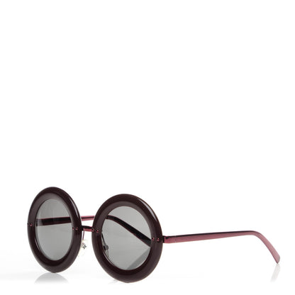 Louis Vuitton Round Nelly Sunglasses Z0504U Plum 1 of 6