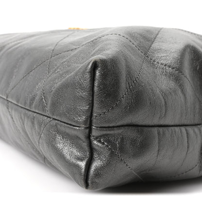 Chanel Metallic Calfskin Quilted Chanel 22 Ruthenium 10 of 10