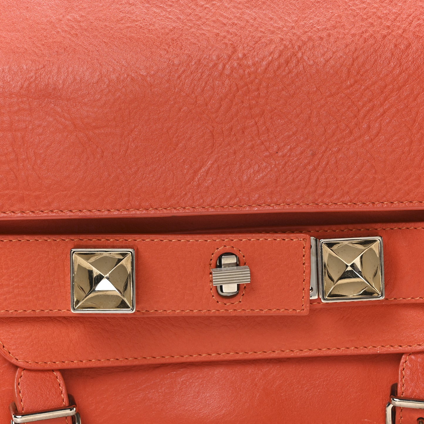 Calfskin Mini PS11 Classic Shoulder Bag Tangerine