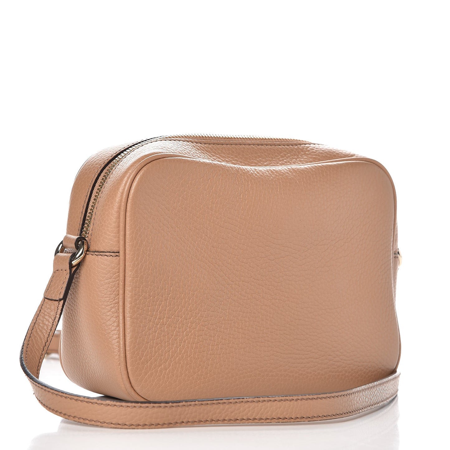 Pebbled Calfskin Small Soho Disco Bag Camelia