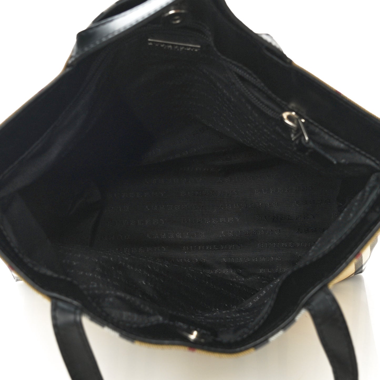 House Check Medium Tote Black