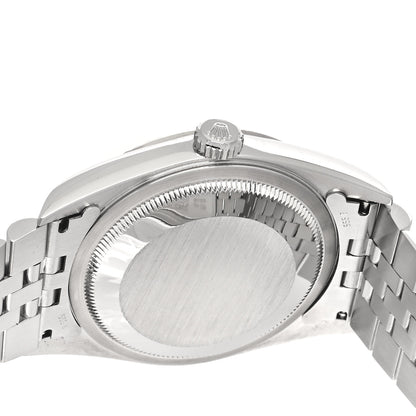 Rolex Stainless Steel 18K White Gold 36mm Oyster Perpetual Datejust Watch Silver 16234 4 of 4