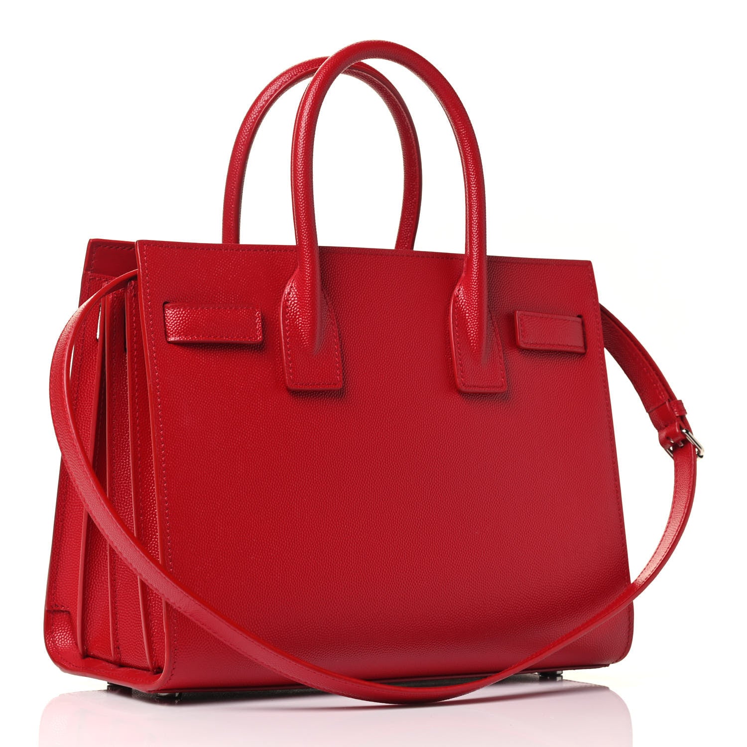 Saint Laurent Grain De Poudre Baby Sac De Jour Red 2 of 4