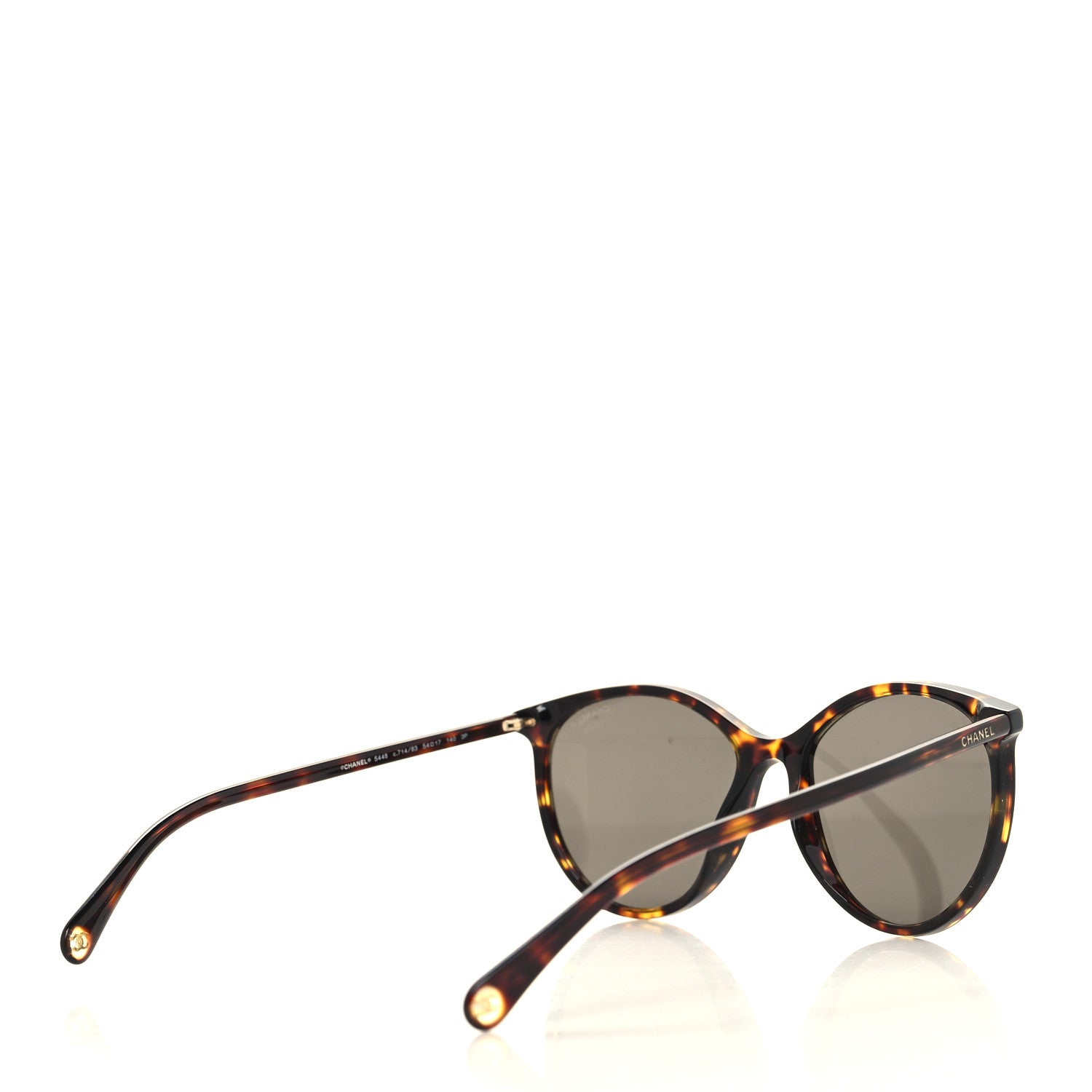 Chanel Acetate Pantos Cat Eye Sunglasses 5448 Tortoise