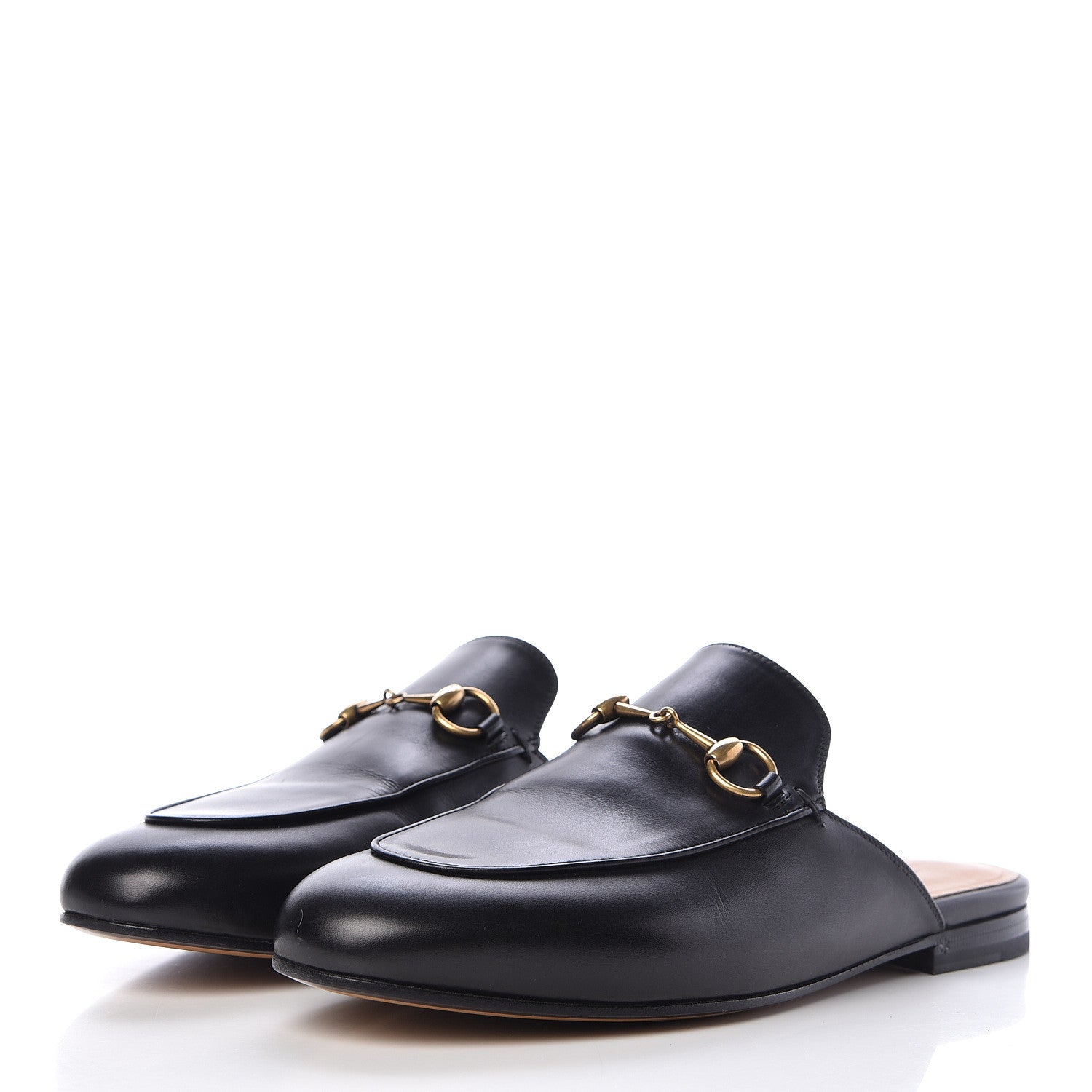Gucci Calfskin Womens Princetown Slippers 38 Black 3 of 9