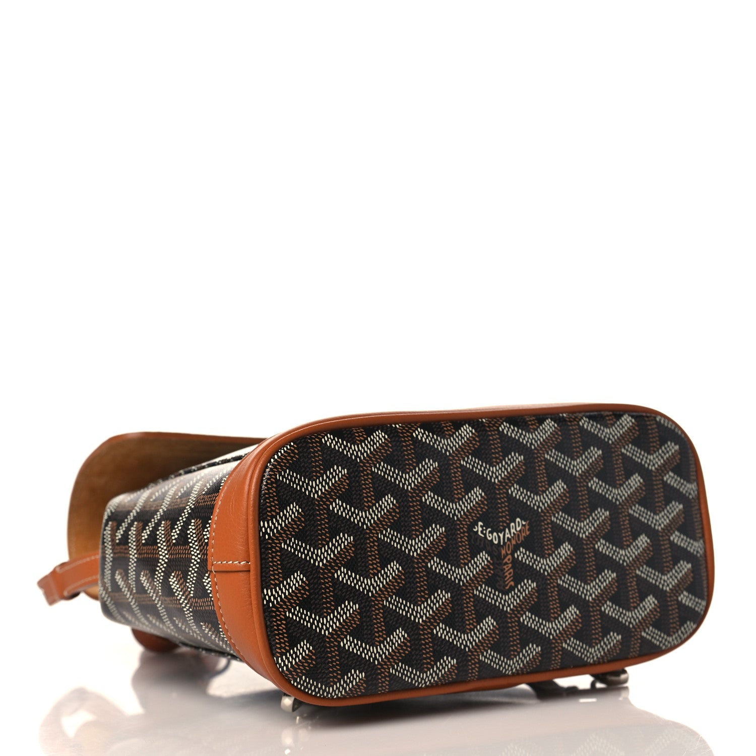 Goyard Goyardine Calfskin Mini Alpin Backpack Black Gold 4 of 9