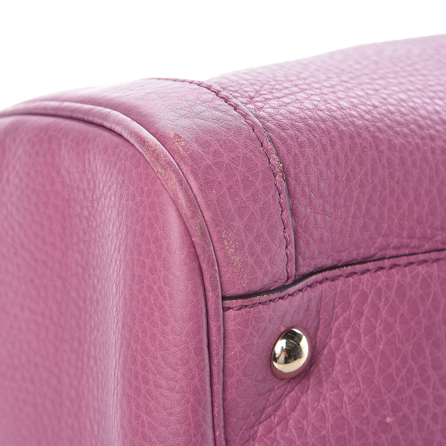 Gucci Pebbled Calfskin Medium Soho Boston Fresia Rose 12 of 13