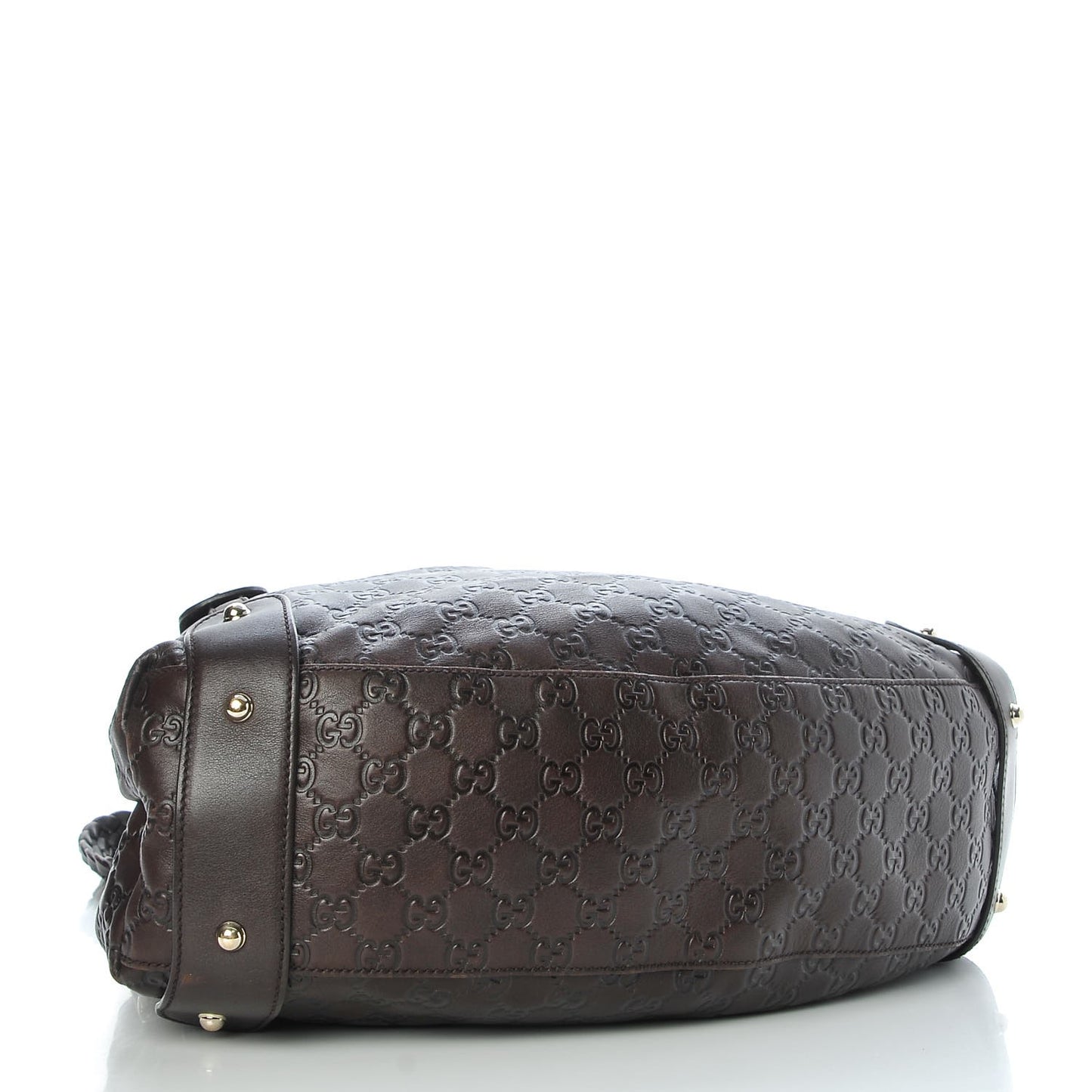 Guccissima Medium Pelham Shoulder Bag Dark Brown