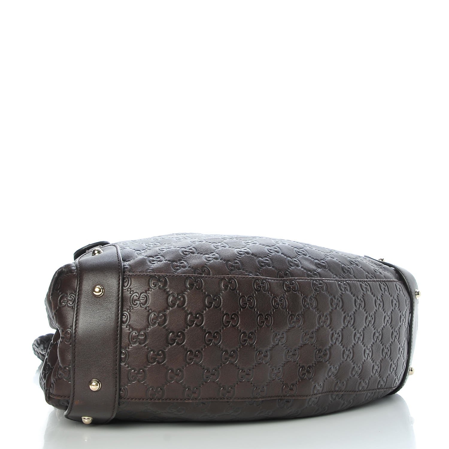 Gucci Guccissima Medium Pelham Shoulder Bag Dark Brown 4 of 10